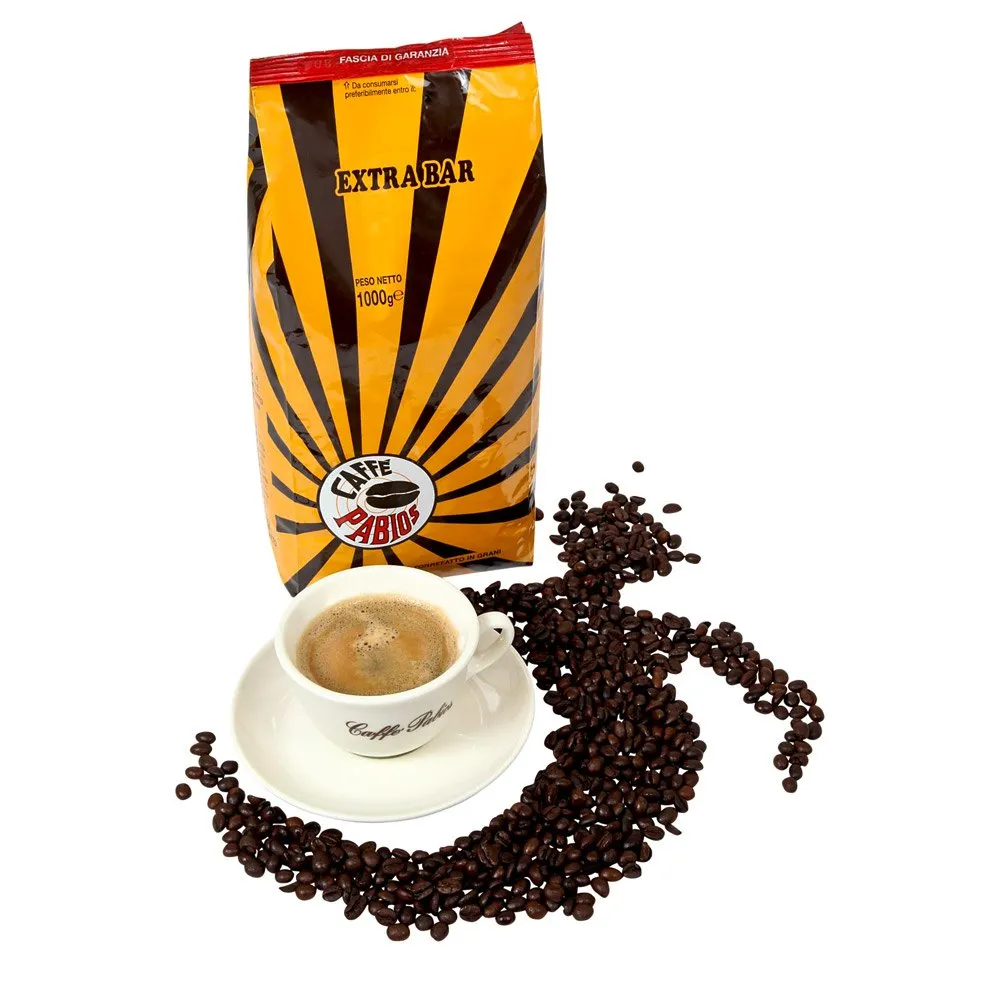 Caffe Pabios Pabios Extra Bar 1kg Kaffebønner, Black, One Size Caffe Pabios Pabios Extra Bar 1kg Kaffebønner, Black, One Size
