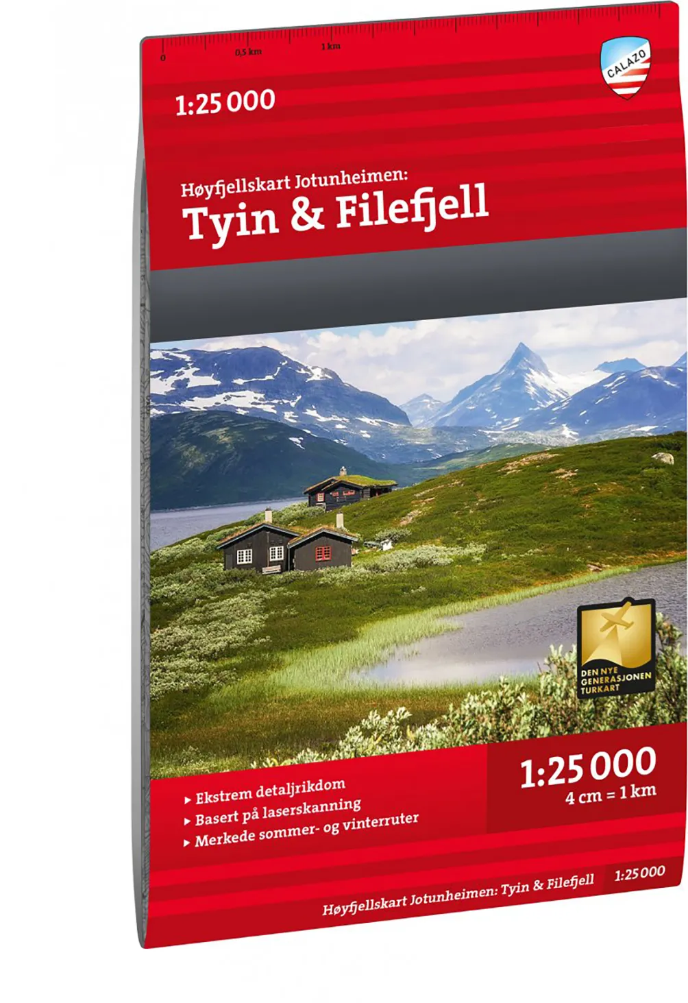 Calazo Høyfjellskart Jotunheimen: Tyin & Filefjell, Nocolour, One Size