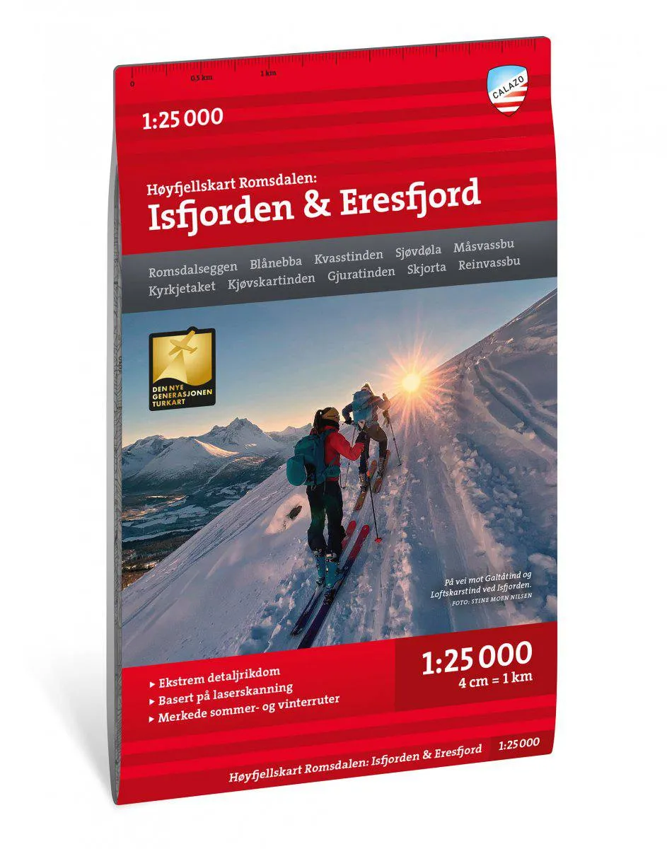 Calazo Høyfjellskart Romsdalen Trolltinden & Høgstolen 1:25 000