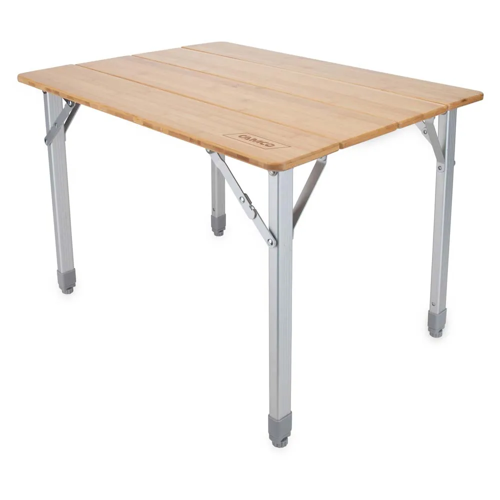 Camco Compact Bamboo Sammenleggbart Bord, Grey / brown, 64.77 x 50.16cm