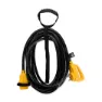 Camco Powergrip Låseadapter 7.6 M, Yellow / black, 30A Kvinne/30A Mann
