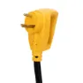 Camco Powergrip Låseadapter 7.6 M, Yellow / black, 30A Kvinne/30A Mann