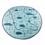 Camco Rund Matte 1.82 M, Map pattern, One Size