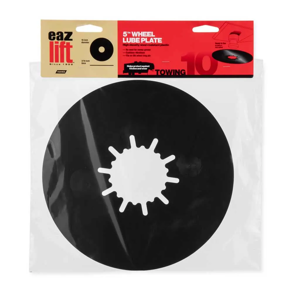 Camco Smøreplate For Femte Hjul, Black, 254mm