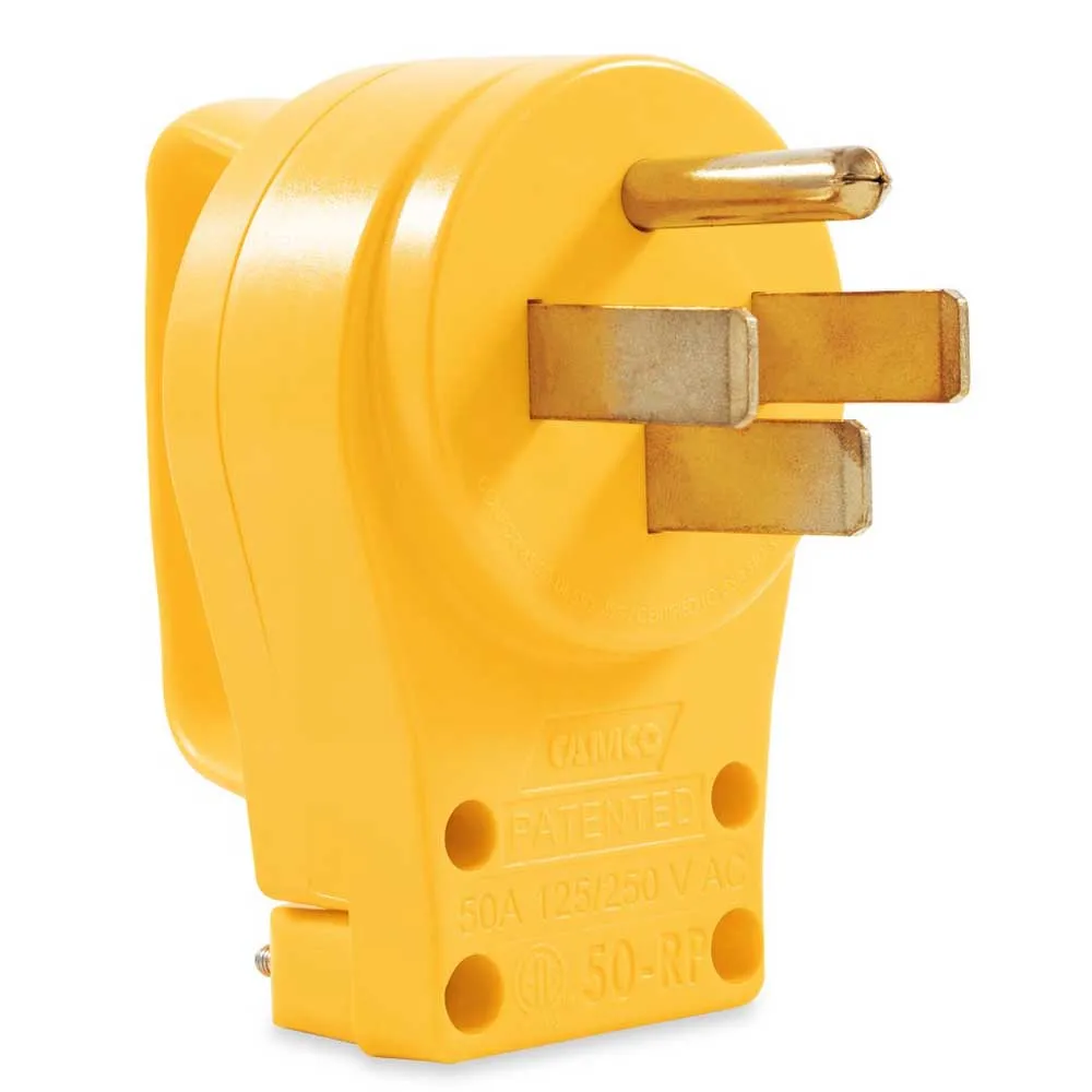 Camco Støpsel Med Håndtak 50a, Yellow, One Size