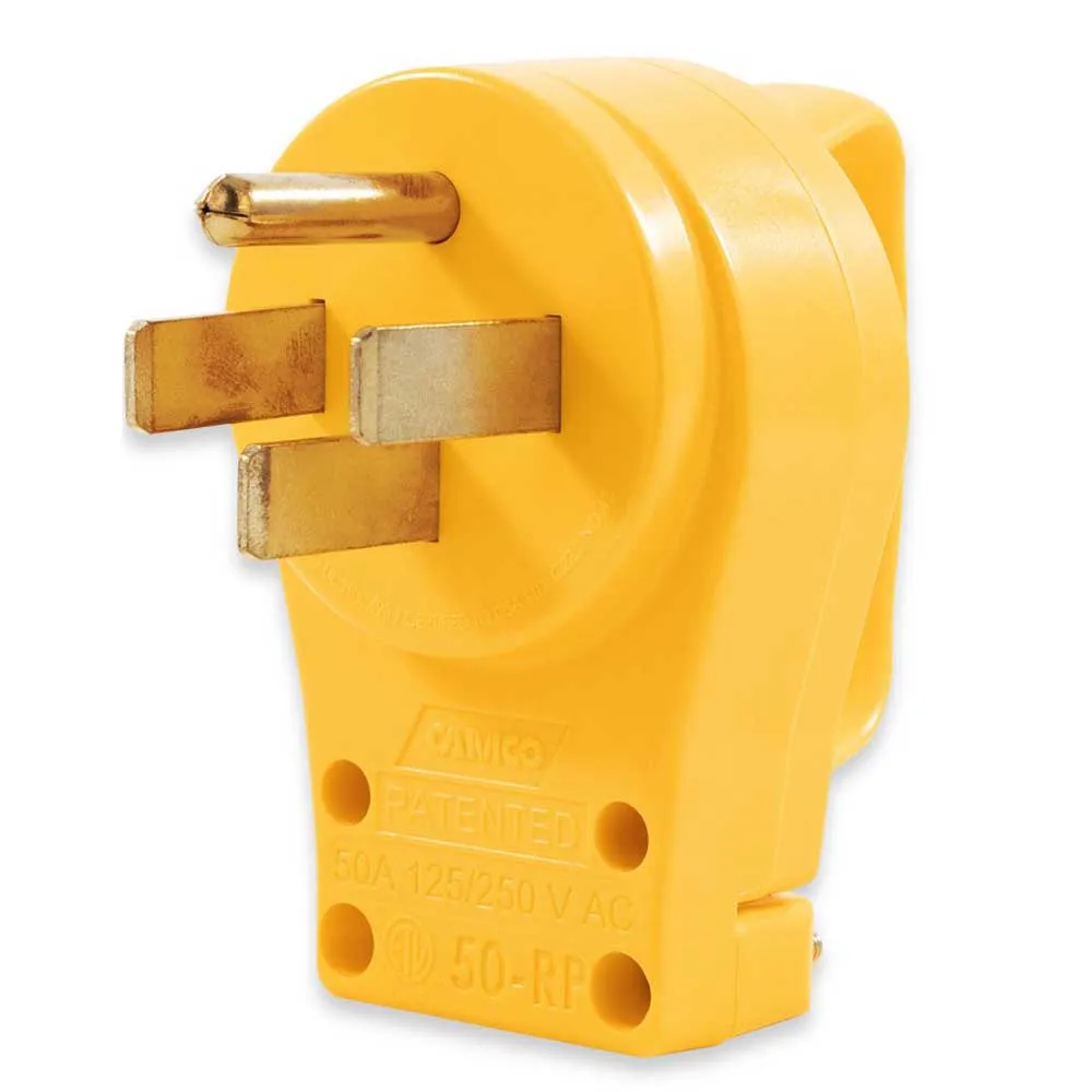 Camco Støpsel Med Håndtak 50a, Yellow, One Size