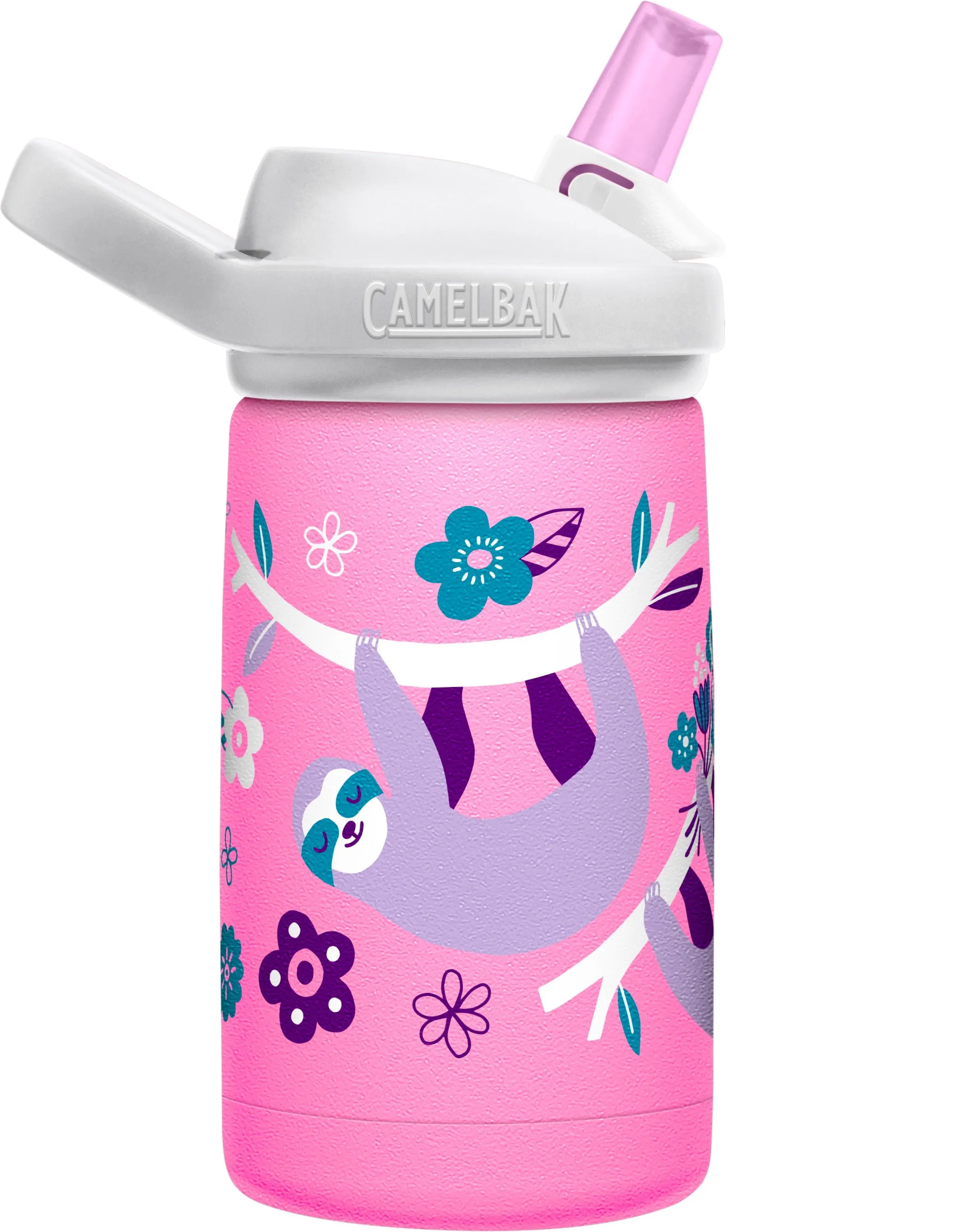 CamelBak Eddy+ Vannflaske Til Barn Flowerchild Sloth, Lilla