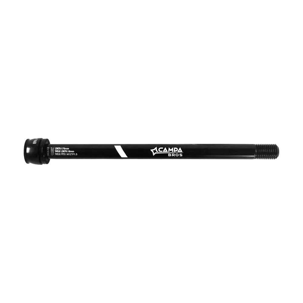 Campa Bros Kombat M12 X P1.5 X 18l Shimano Gjennomgående Aksel Bak Refurbished, Black, 12 x 178mm Campa Bros Kombat M12 X P1.5 X 18l Shimano Gjennomgående Aksel Bak Refurbished, Black, 12 x 178mm