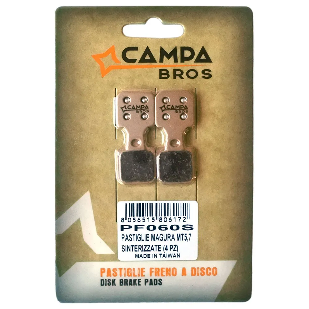 Campa Bros Magura Mt5/7 Sinterbremseklosser 4 Enheter, Blue / silver, One Size Campa Bros Magura Mt5/7 Sinterbremseklosser 4 Enheter, Blue / silver, One Size