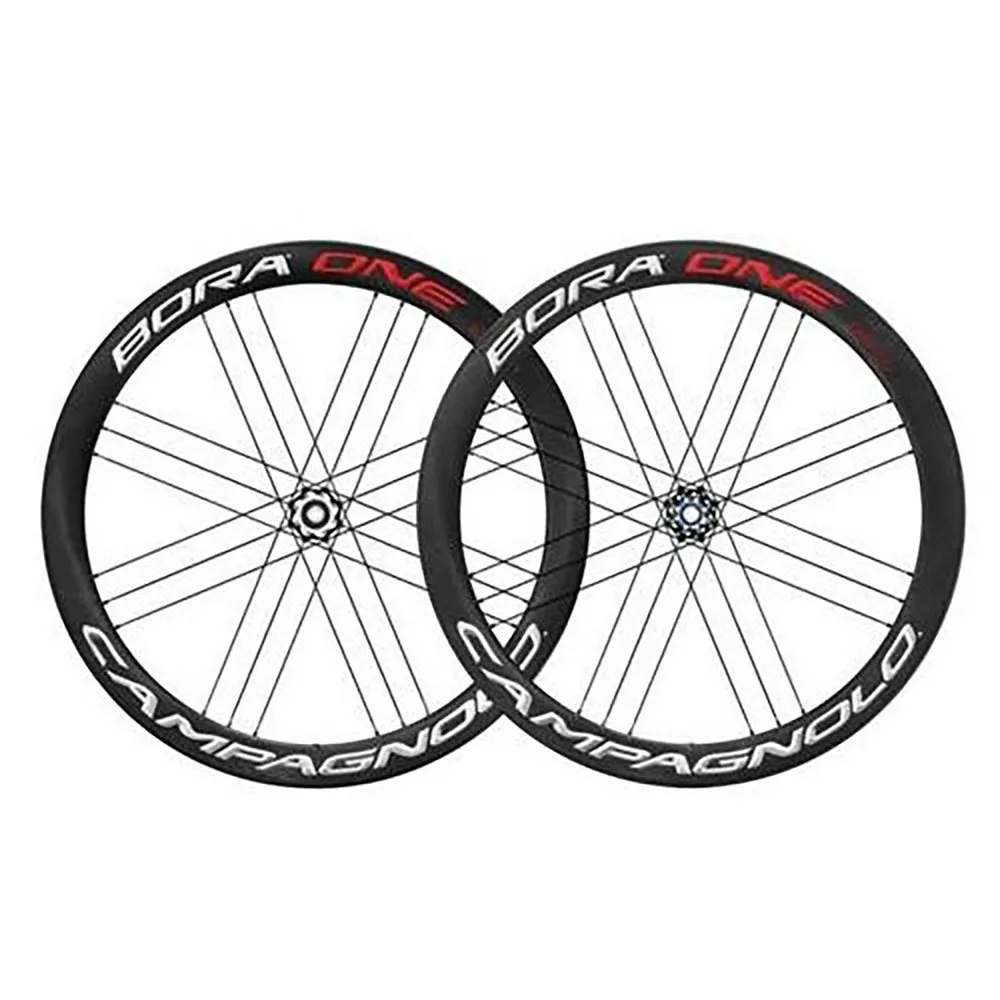 Campagnolo Bora One 50 Tubular Landeveishjulsett, Black, 12 x 100 / 12 x 142mm, Shimano/Sram HG Campagnolo Bora One 50 Tubular Landeveishjulsett, Black, 12 x 100 / 12 x 142mm, Shimano/Sram HG