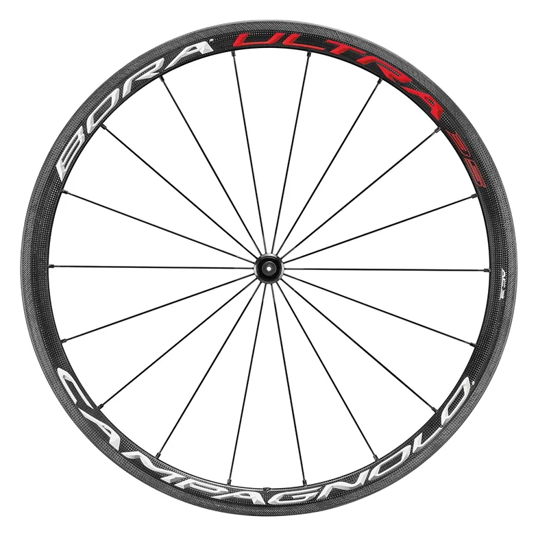 Campagnolo Bora Ultra 35 Hjulsett, White / red, 9 x 100 / 10 x 130mm, Campagnolo