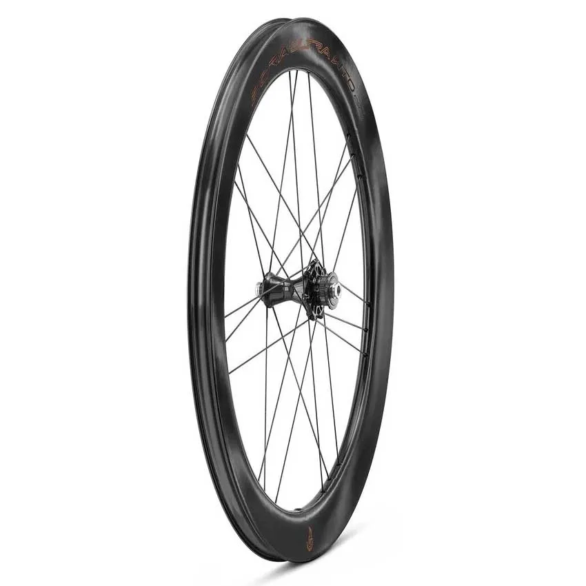 Campagnolo Bora Ultra Wto 60 C23 Cl Disc Tubeless Forhjul For Landeveissykkel, Black, 12 x 100mm Campagnolo Bora Ultra Wto 60 C23 Cl Disc Tubeless Forhjul For Landeveissykkel, Black, 12 x 100mm