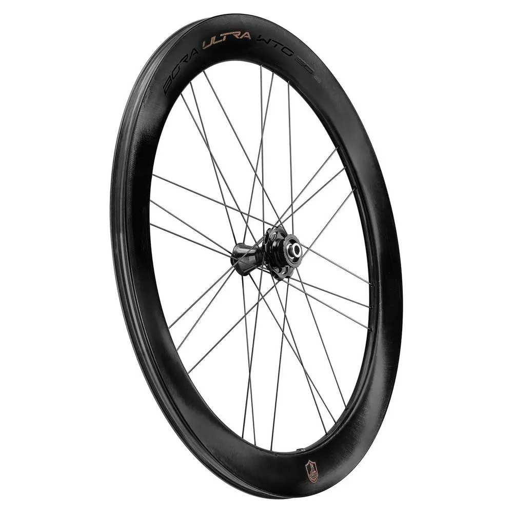 Campagnolo Bora Ultra Wto 60 Cl Disc Tubeless Landeveishjulsett, Black, 12 x 100/12 x 142mm, Campagnolo N3W