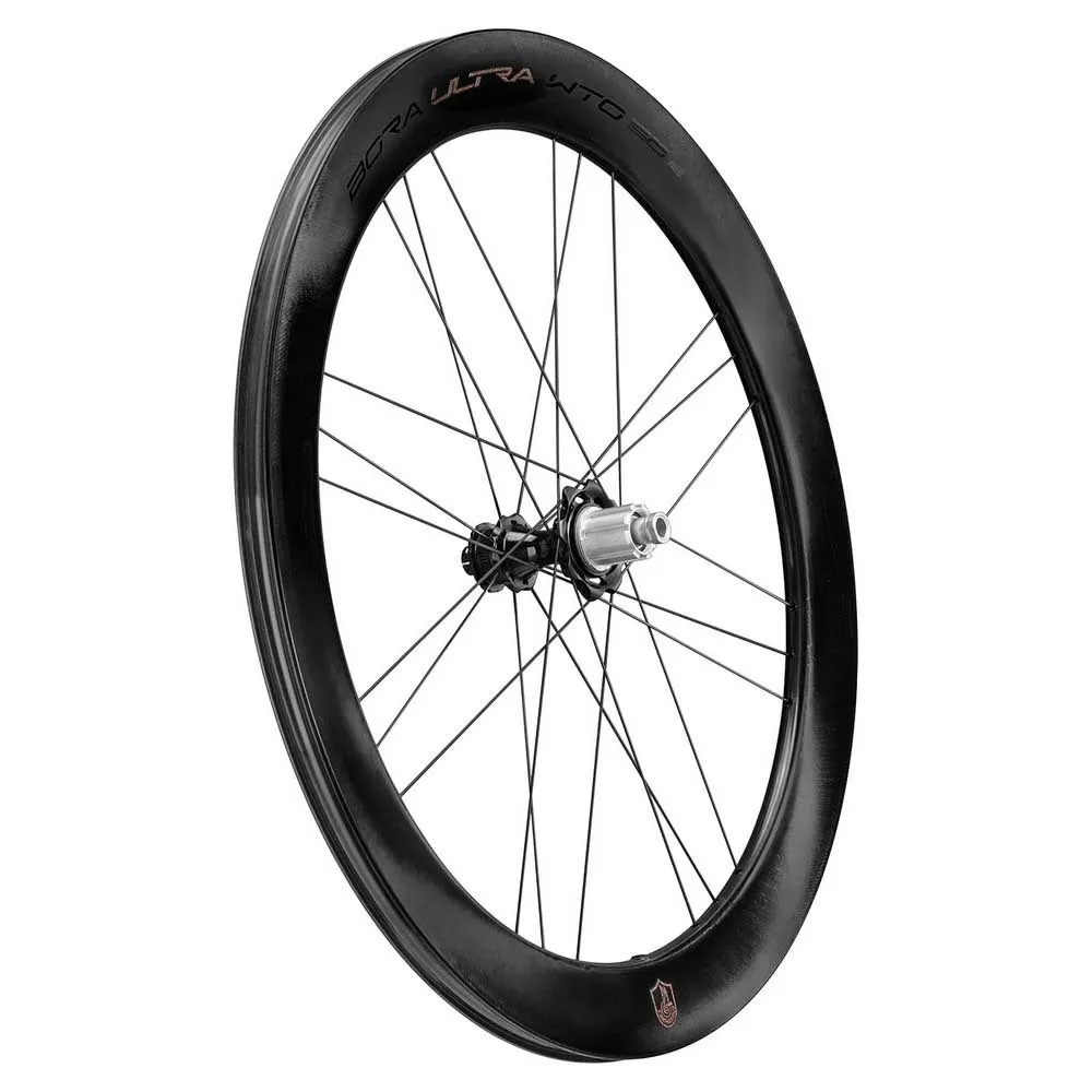 Campagnolo Bora Ultra Wto 60 Cl Disc Tubeless Landeveishjulsett, Black, 12 x 100/12 x 142mm, Campagnolo N3W