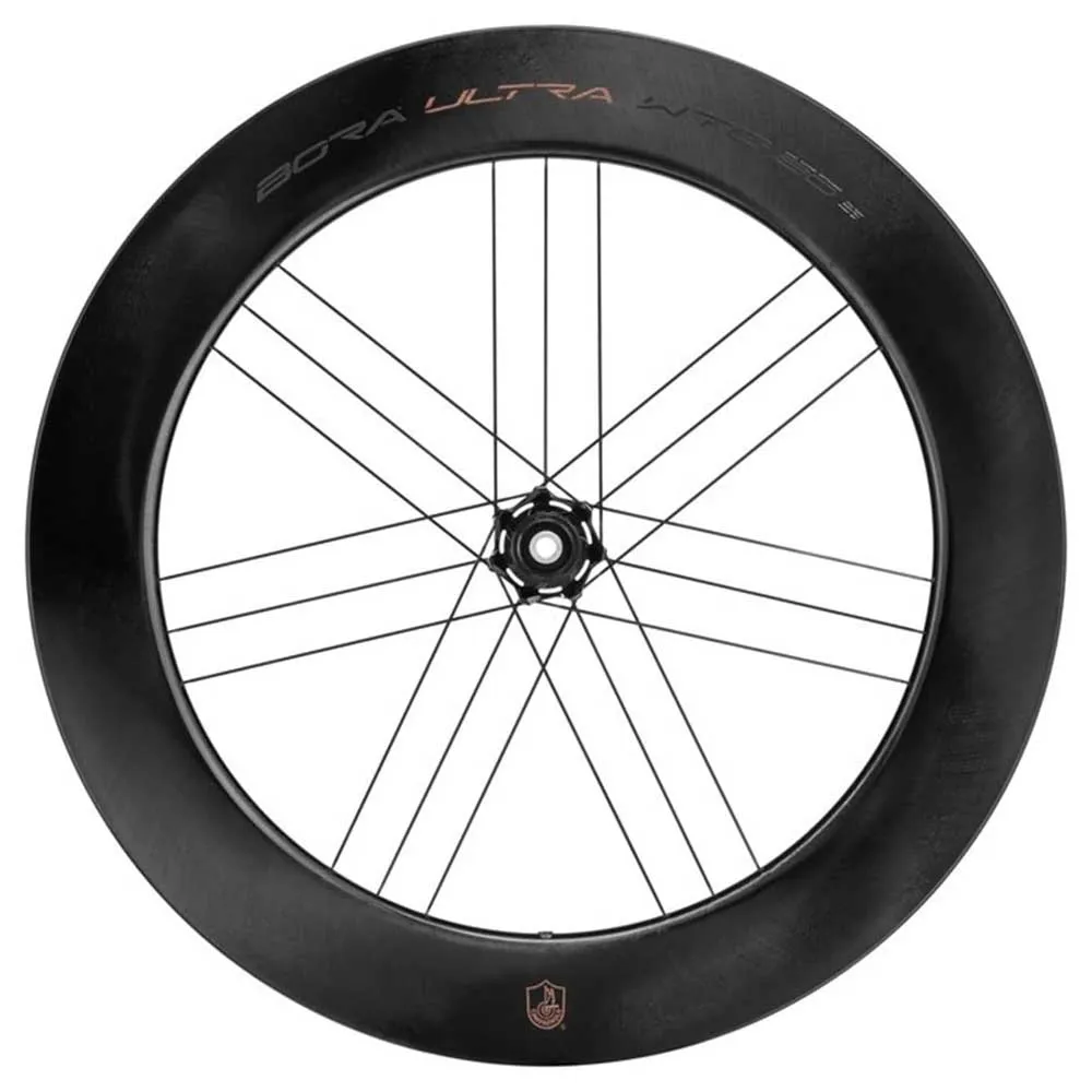Campagnolo Bora Ultra Wto Db 80 2wf Dcs Ra Cl Disc Tubeless Forhjul For Landeveissykkel, Black, 12 x 100mm