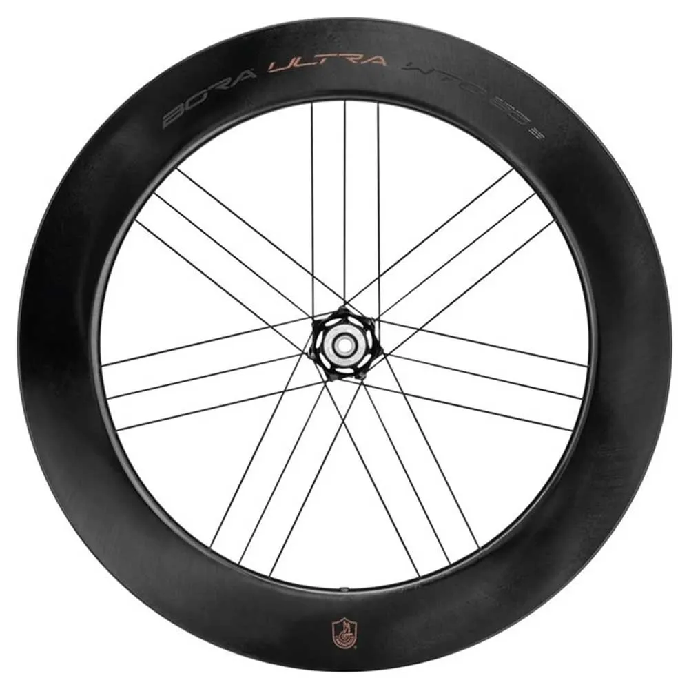 Campagnolo Bora Ultra Wto Db 80 2wf Dcs Ra Cl Disc Tubeless Landeveissykkelens Bakhjul, Black, 12 x 142mm, Campagnolo