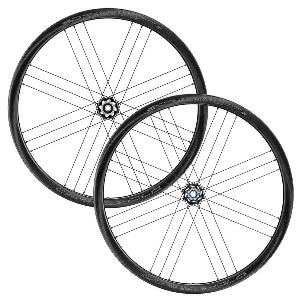 Campagnolo Bora Wto 33 Cl Disc Tubeless Landeveishjulsett, Black, 12 x 100/12 x 142mm, Campagnolo