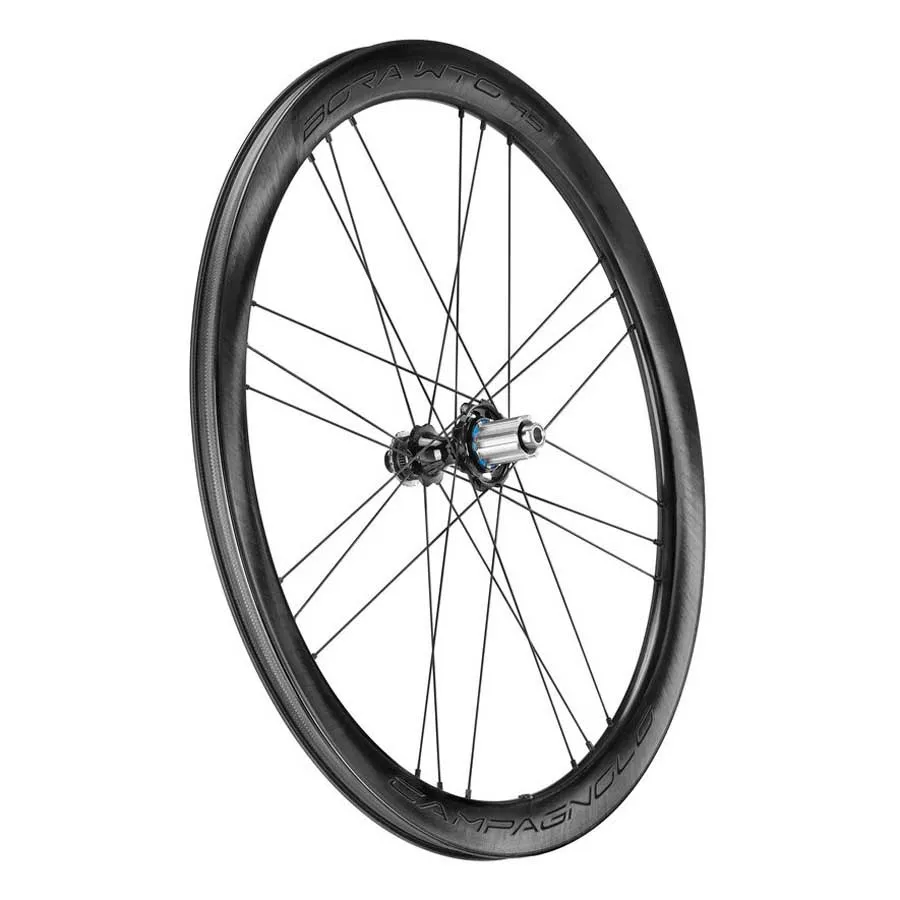Campagnolo Bora Wto 45 Cl Disc Tubeless Forhjul For Landeveissykkel, Black, 12 x 100mm