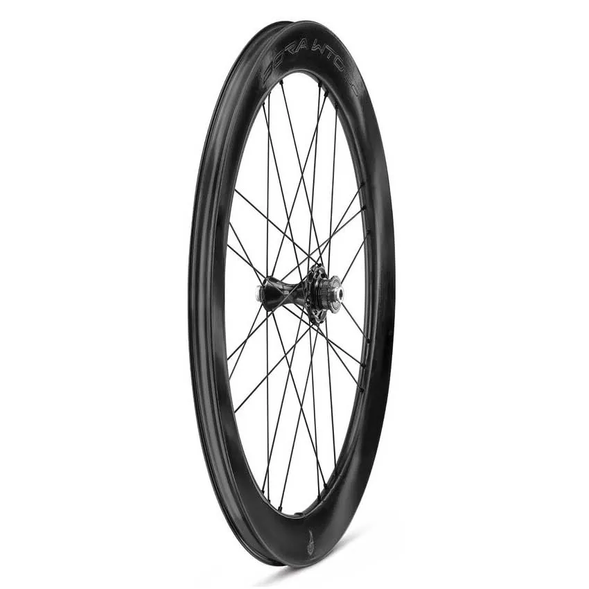 Campagnolo Bora Wto 60 C23 Cl Disc Tubeless Forhjul For Landeveissykkel, Black, 12 x 100mm