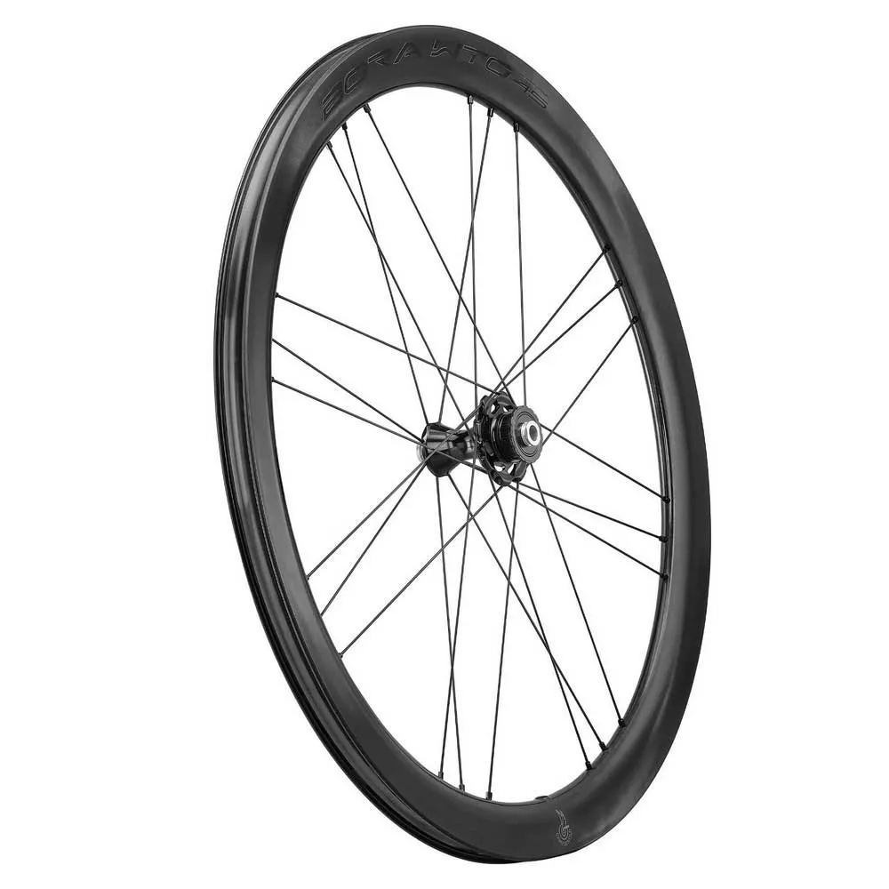 Campagnolo Bora Wto Db 45 C23 2wf Cl Disc Tubeless Forhjul For Landeveissykkel, Black, 12 x 100mm