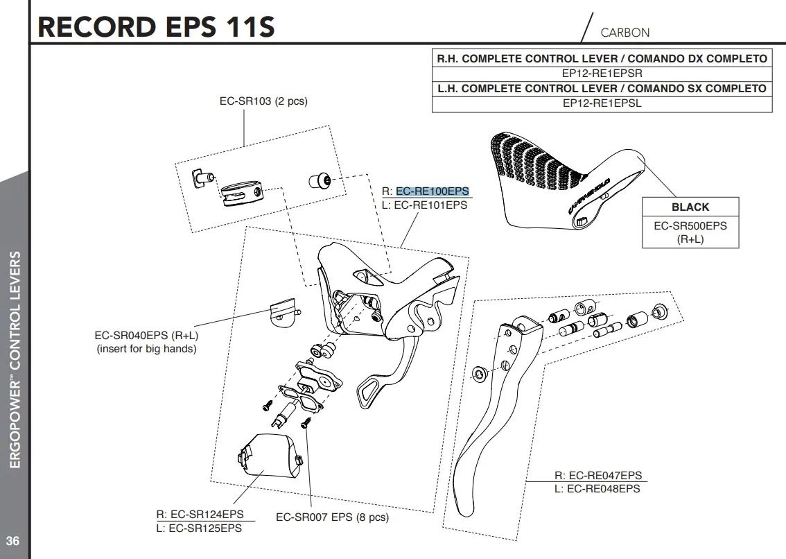 Campagnolo Ergopower Hendelkropp