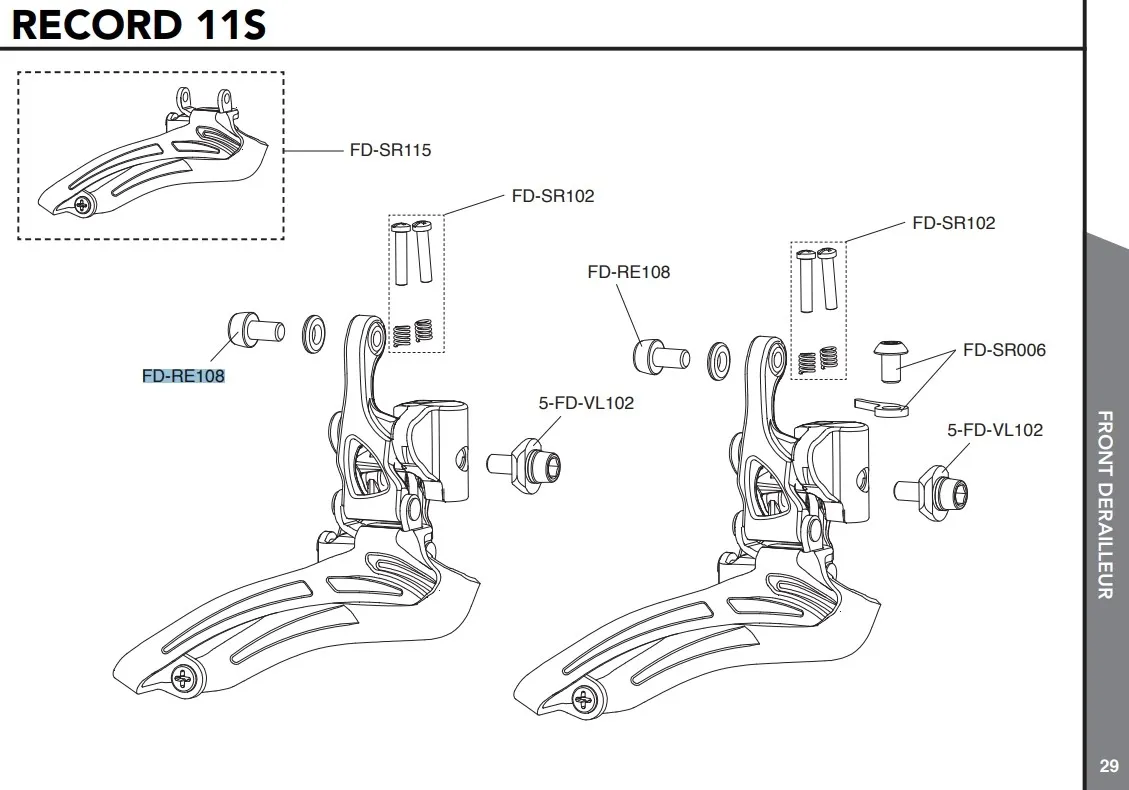 Campagnolo Framgir Girwire Festeskrue