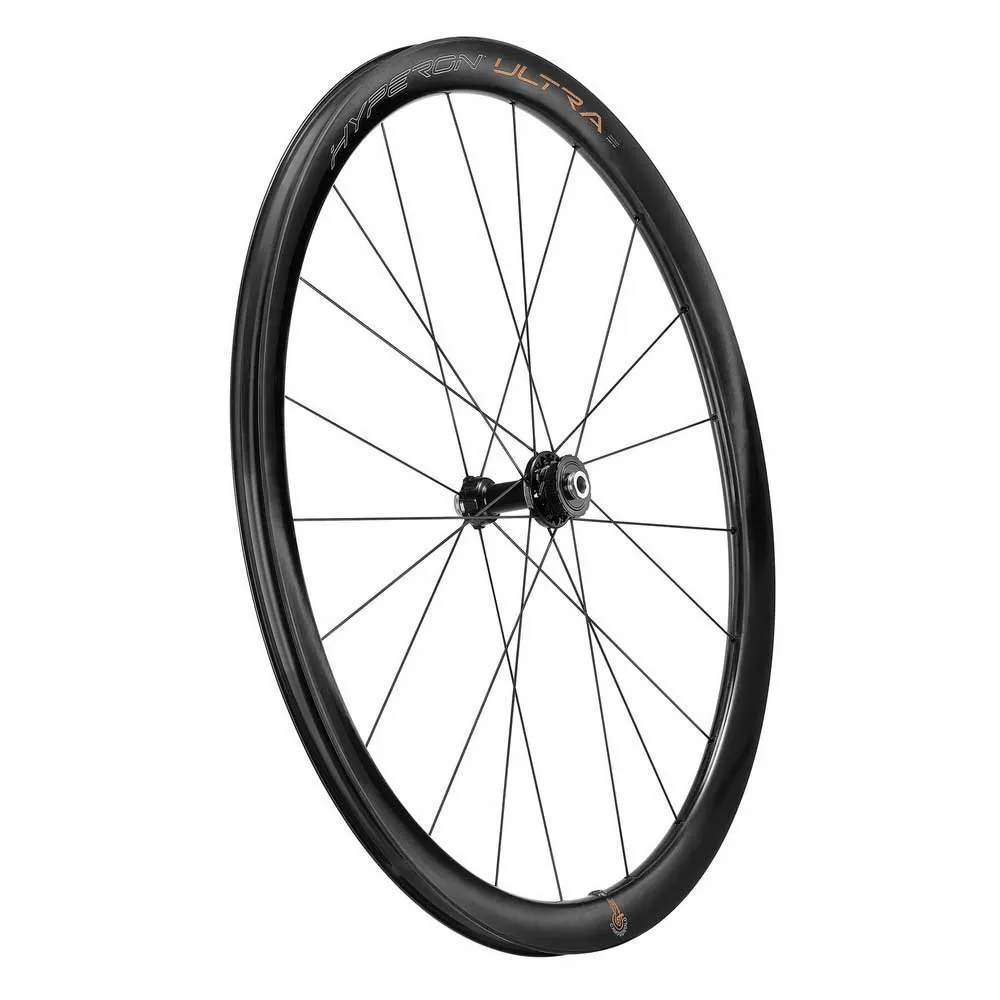 Campagnolo Hyperon Ultra Cl Disc Tubular Forhjul For Landeveissykkel, Black, 12 x 100mm