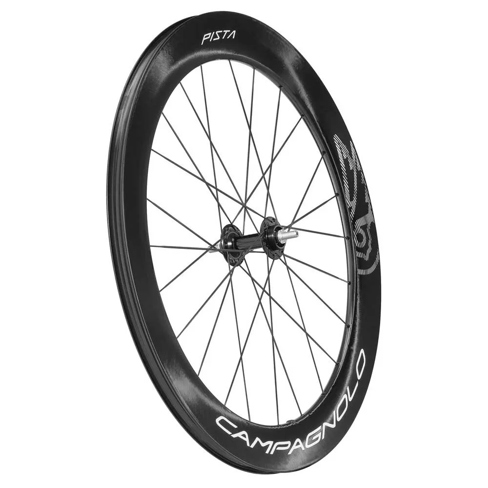 Campagnolo Pista Carbon Tubeless Landeveissykkelens Bakhjul Campagnolo Pista Carbon Tubeless Landeveissykkelens Bakhjul