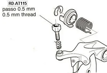 Campagnolo RD-AT115 9s Justeringsskrue