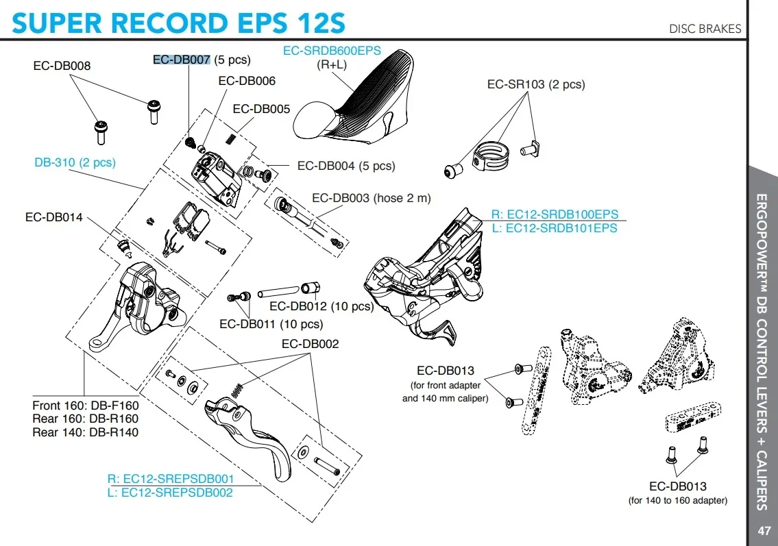 Campagnolo Skivebrems Lufteskruer