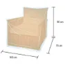 Campingaz 1-seters Sofa, Grey, 90 x 130 x 70cm