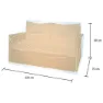 Campingaz 2-seters Sofa, Grey, 90 x 220 x 70cm