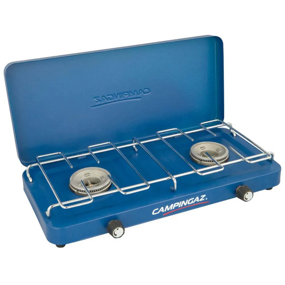 Campingaz Base Camp Gasskomfyr For Camping 2 Brennere, Blue, One Size