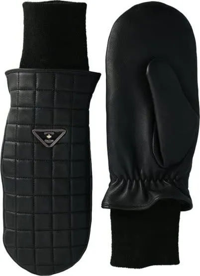 Canada Snow Women's Isaberg Leather Mittens, Black