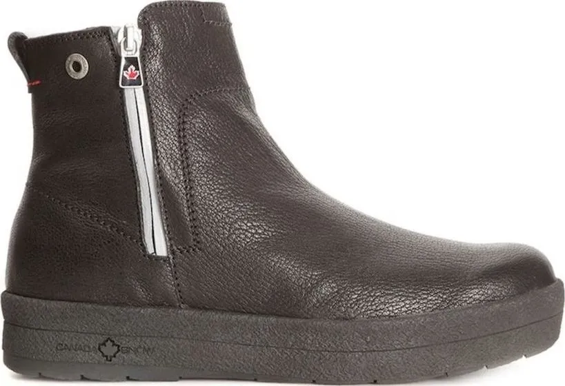 Canada Snow Women's Mount Baker Leather Boots Reflective Zip