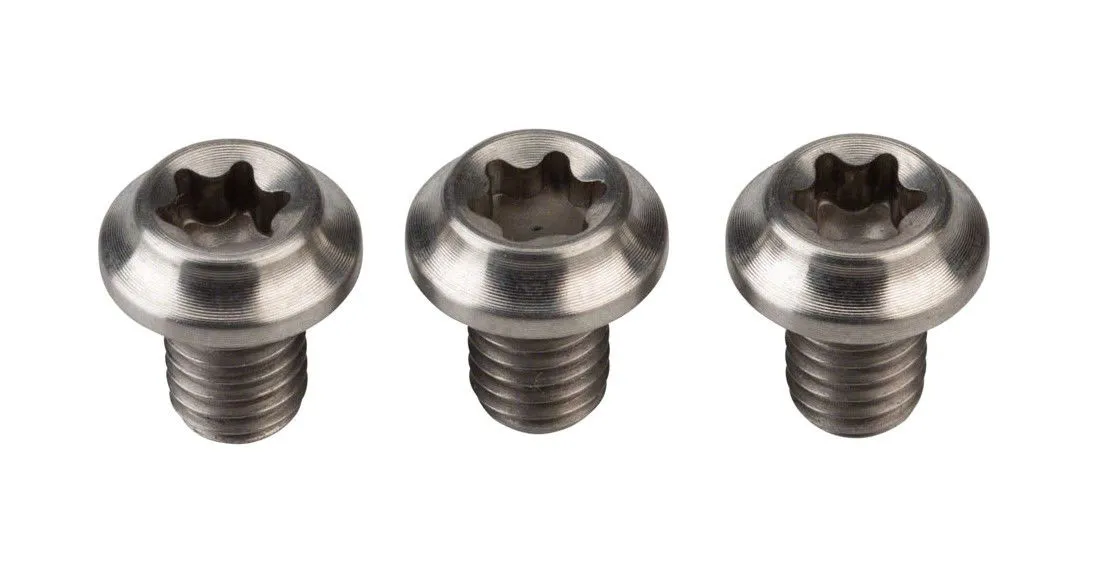 Cane Creek TITANIUM CHAINRING BOLT - 3X eeWings, Silver, One Size