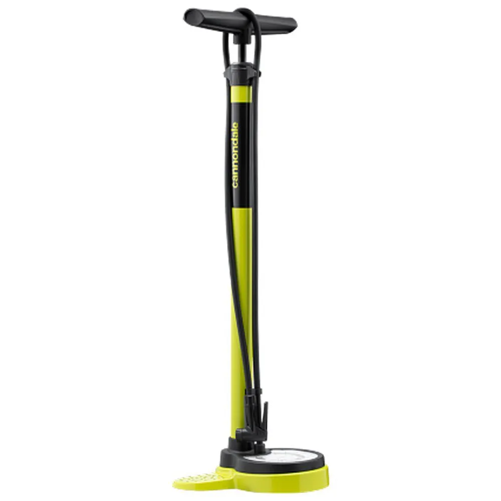 Cannondale Essential Gulvpumpe, Yellow, 140psi