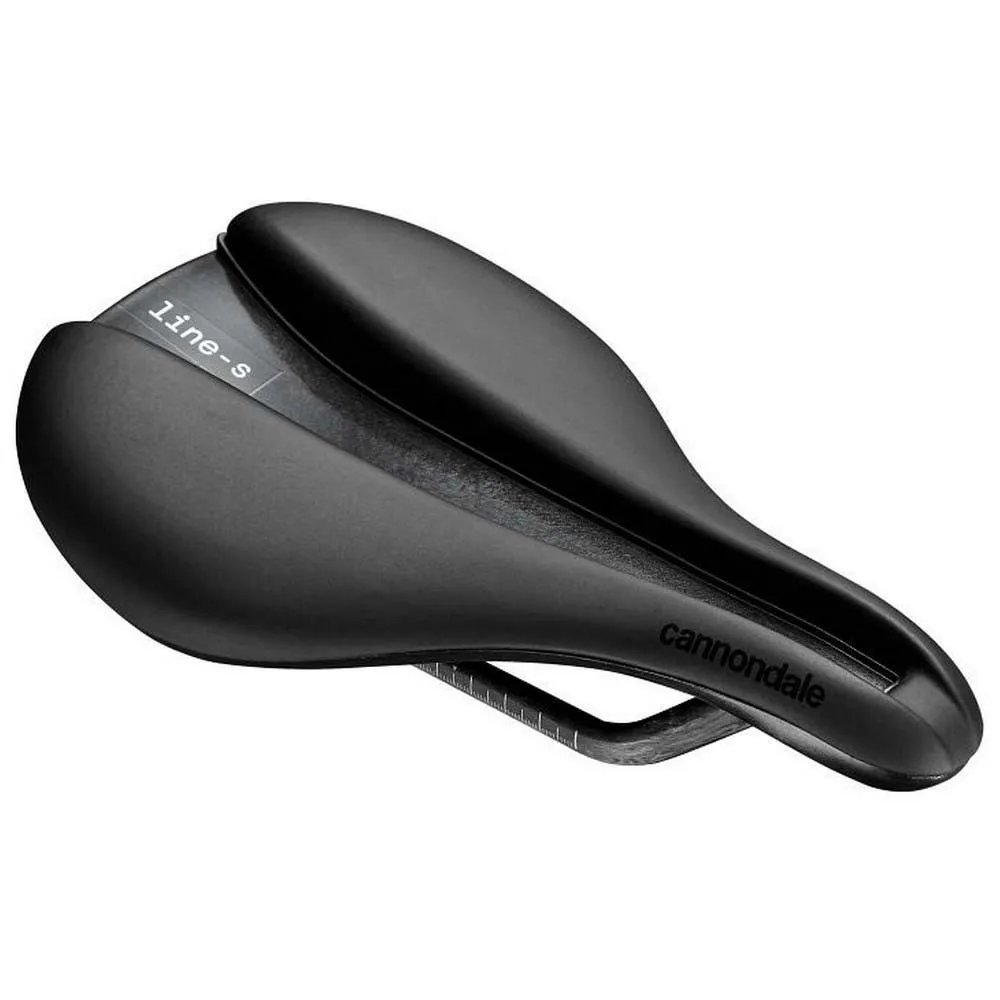 Cannondale Line S Carbon Flat Sykkelsete, Black, 142mm