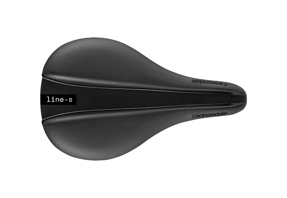 Cannondale Line S Cromo Flat Sykkelsete, Black, 142mm