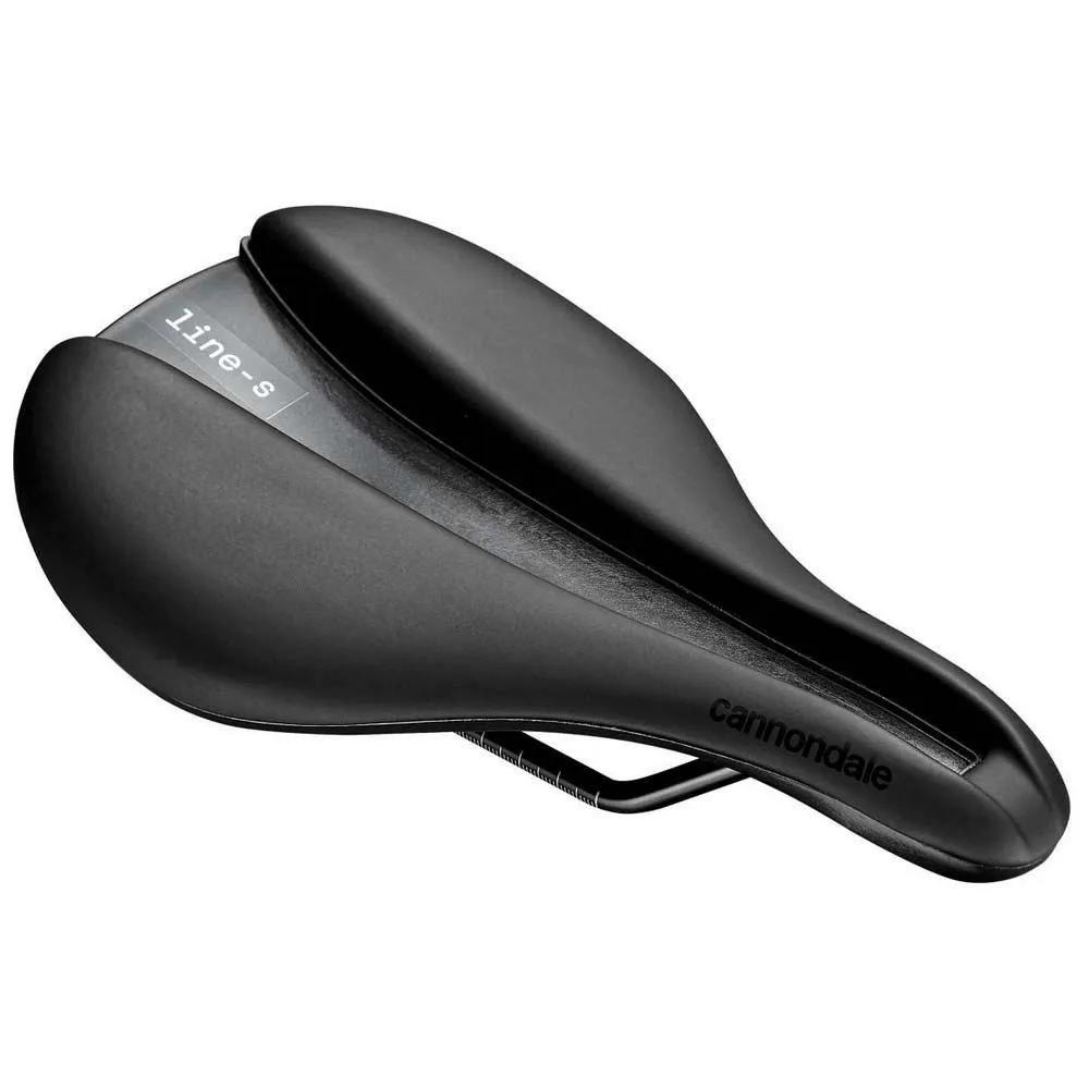 Cannondale Line S Steel Flat Sykkelsete, Black, 142mm