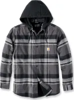 Carhartt Men's Flannel Fleece Lined Hooded Shirt Jacket