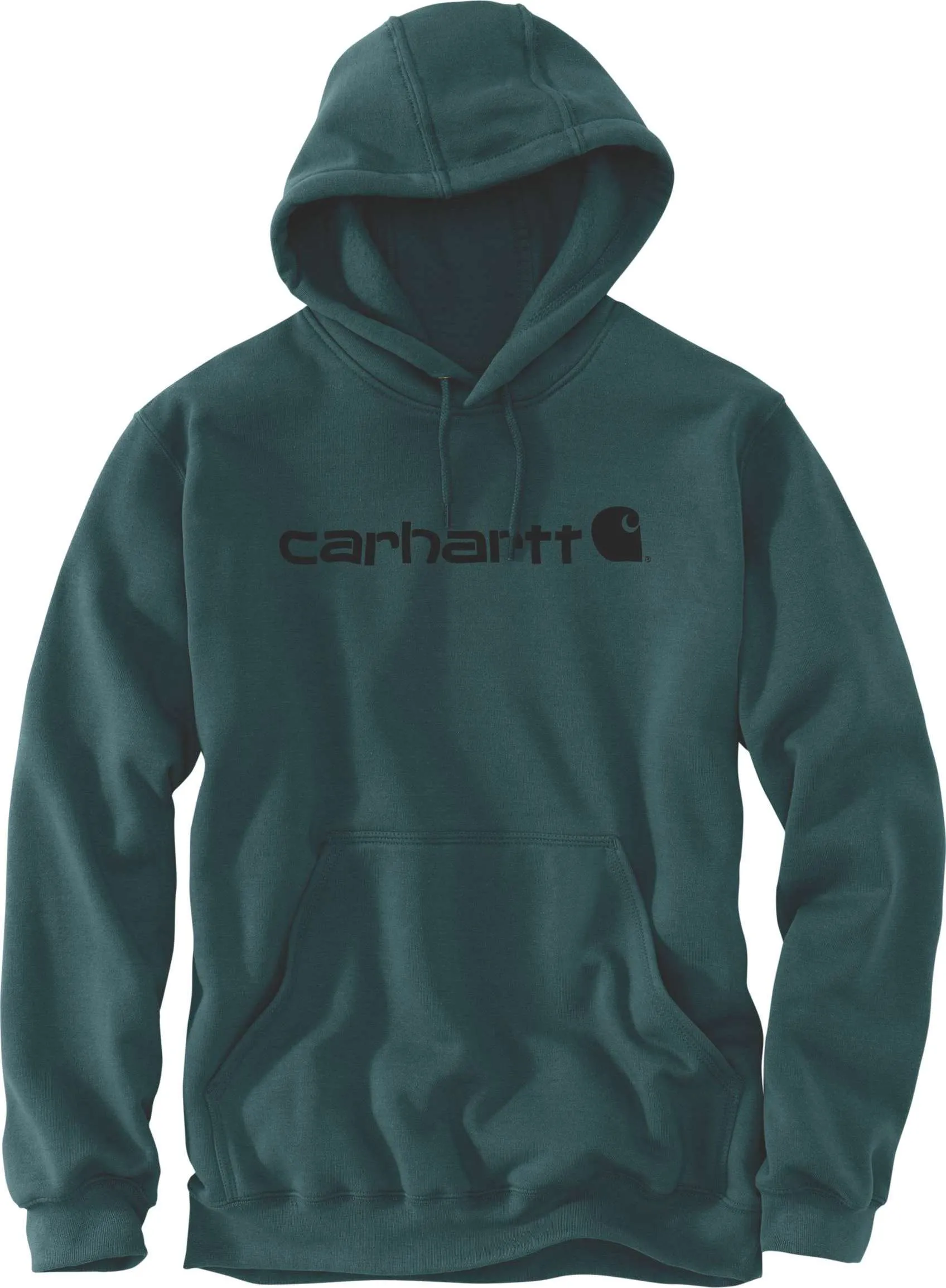 Carhartt Men's Signature Logo Hooded Sweatshirt Carhartt Men's Signature Logo Hooded Sweatshirt