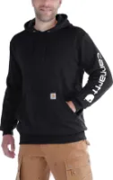 Carhartt Men's Sleeve Logo Hooded Sweatshirt