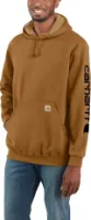 Carhartt Men's Sleeve Logo Hooded Sweatshirt