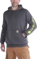Carhartt Men's Sleeve Logo Hooded Sweatshirt Carhartt Men's Sleeve Logo Hooded Sweatshirt