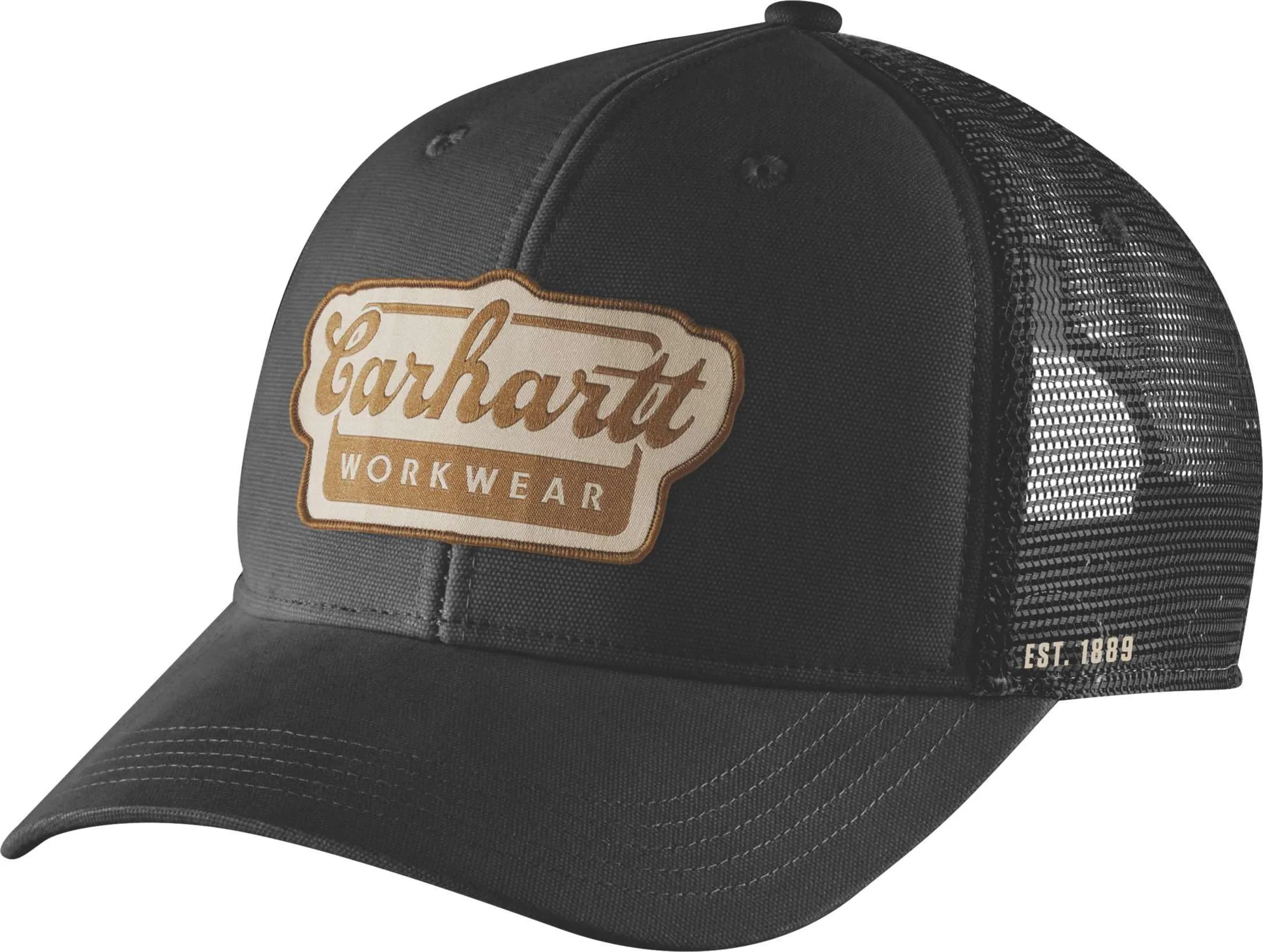 Carhartt Men's Twill Mesh-Back Script Patch Cap Carhartt Men's Twill Mesh-Back Script Patch Cap