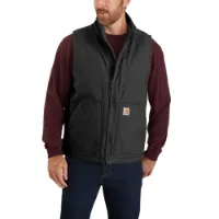 Carhartt Men's Washed Duck Lined Mock Neck Vest