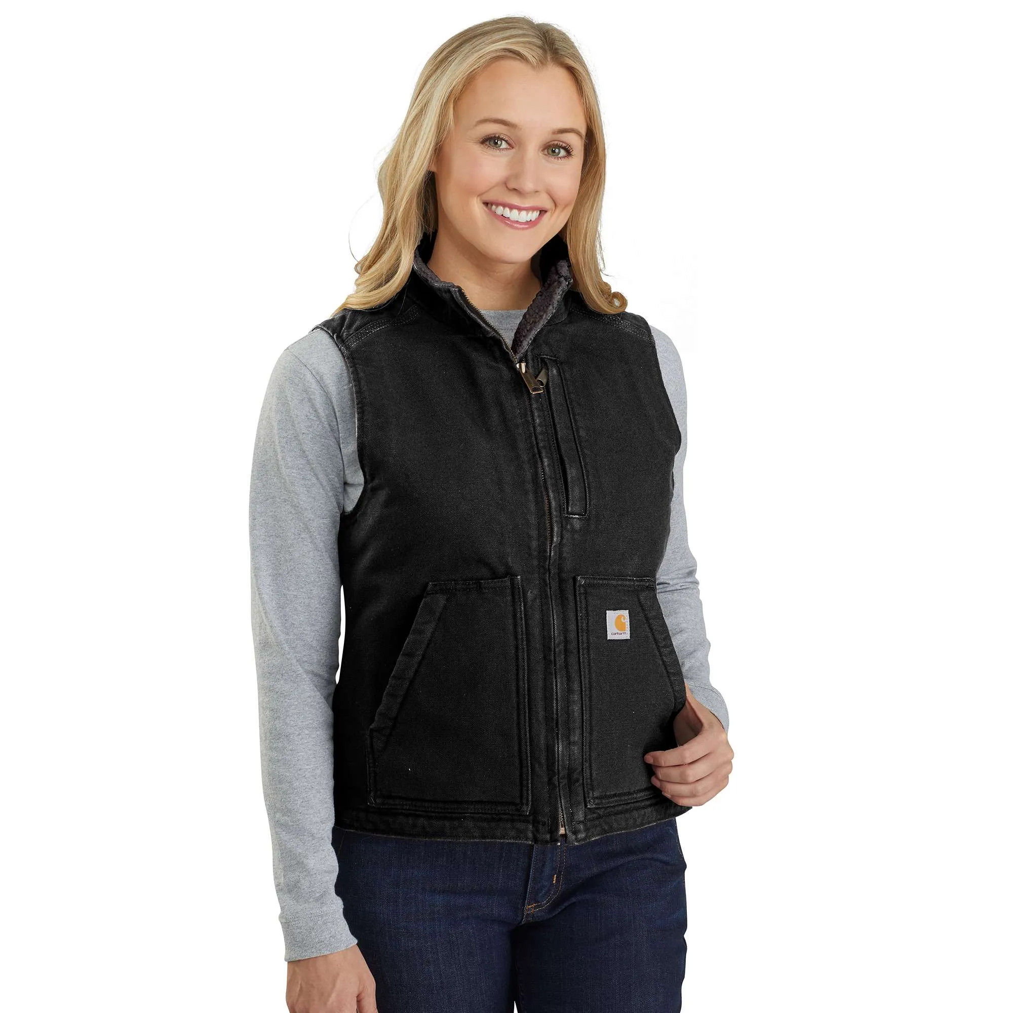 Carhartt Women's Sherpa Lined Mock Neck Vest