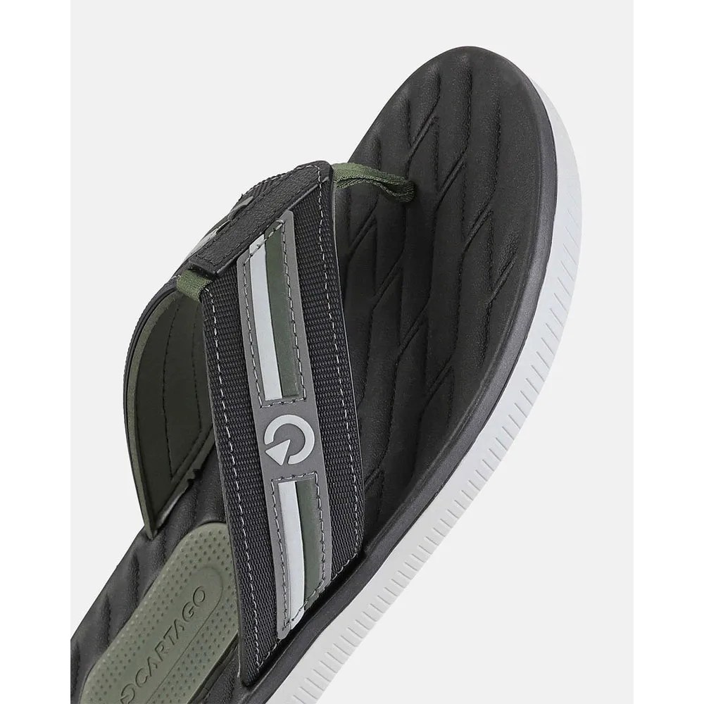 Cartago Napoles Iii Flip-flops male, Grey / black / green, EU 41