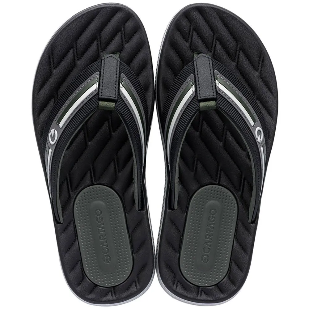 Cartago Napoles Iii Flip-flops male, Grey / black / green, EU 41